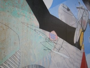Close up of mural in Atlanta