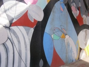 Close up of Atlanta mural